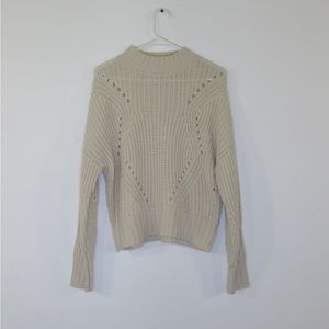 Knit Mock Neck Pullover Sweater Moon and Madison